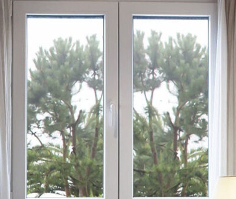 Ventanas de PVC blancas con doble acristalamiento para casas modernas en Lima